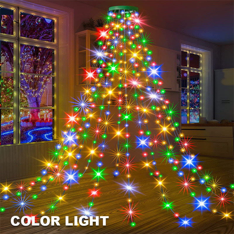🎄 Φωτιστικό LED για χριστουγεννιάτικο δέντρο σε σχήμα πεντάκτινου αστεριού 🎄-GR