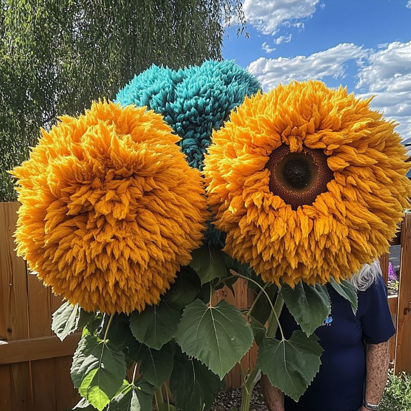 🌻 Žavingas milžiniškas meškiukas saulėgrąža 🔆-LT