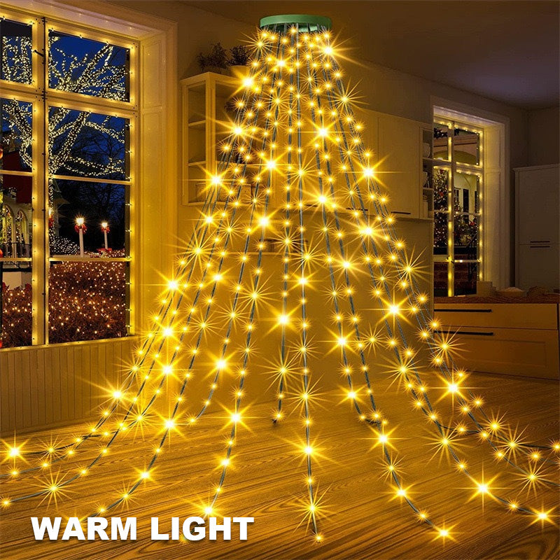 🎄 Φωτιστικό LED για χριστουγεννιάτικο δέντρο σε σχήμα πεντάκτινου αστεριού 🎄-GR