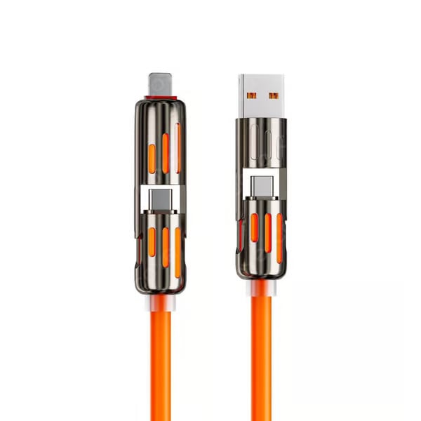 🔥Καλώδιο φόρτισης USB 4 σε 1, Γρήγορη φόρτιση⚡-GR