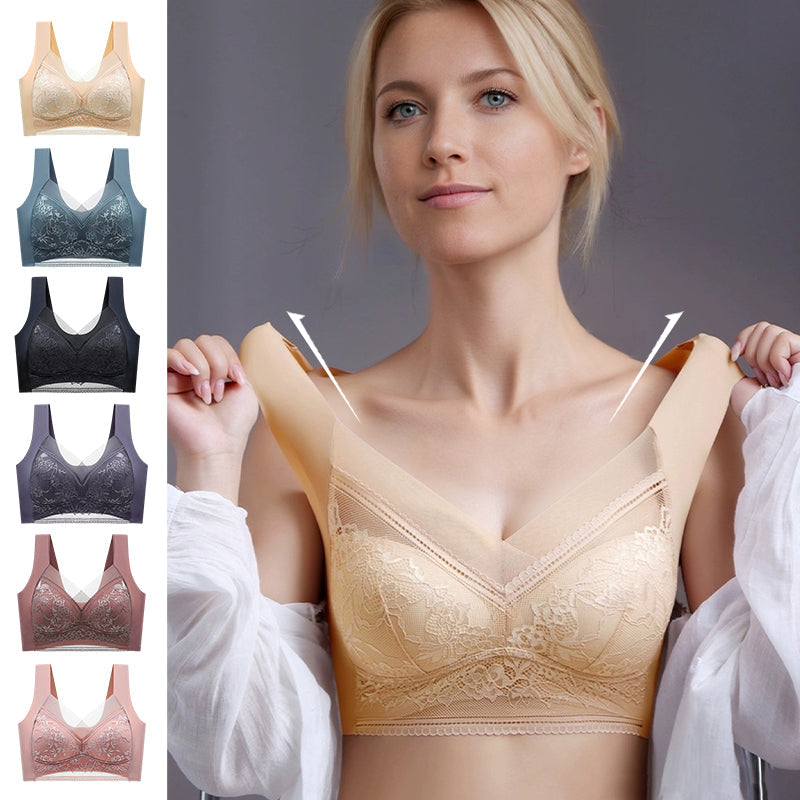 👙 Odličen udoben in mehak ženski nedrček iz čipke brez žice【✨1 + 1 gratis】-SL
