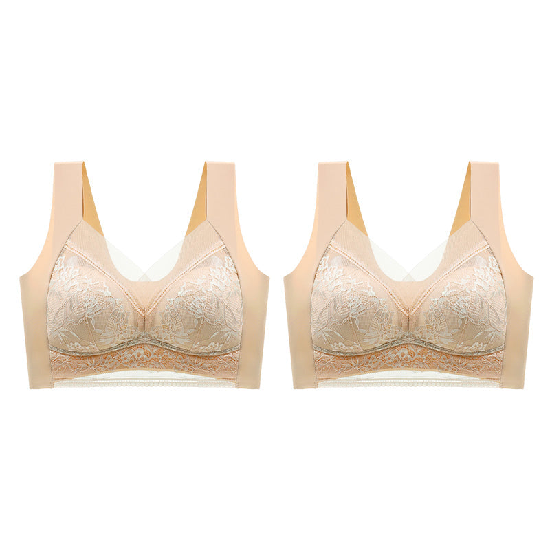 👙 Odličen udoben in mehak ženski nedrček iz čipke brez žice【✨1 + 1 gratis】-SL