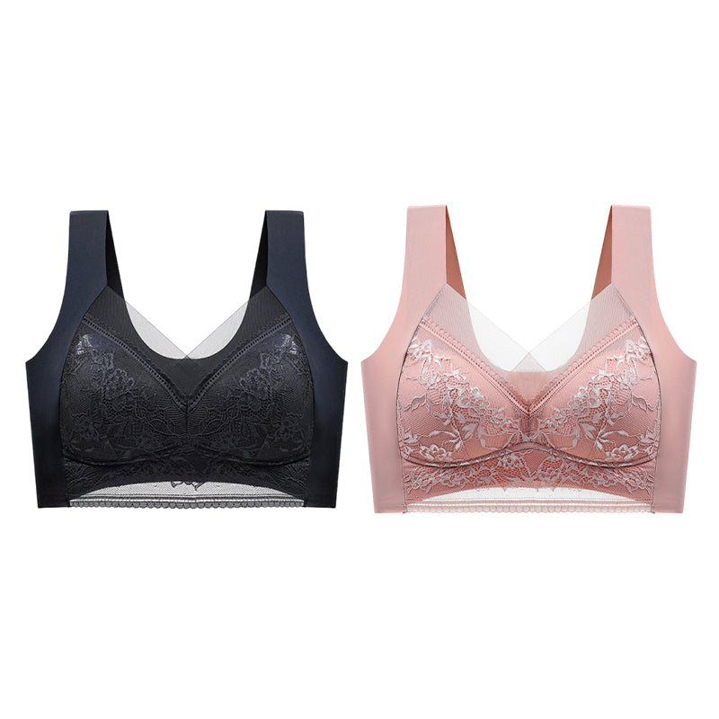 👙 Odličen udoben in mehak ženski nedrček iz čipke brez žice【✨1 + 1 gratis】-SL