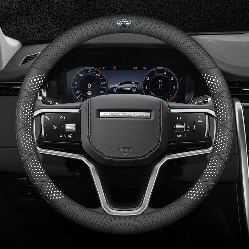 Εξαιρετικά λεπτό, αναπνεύσιμο κάλυμμα τιμονιού από γνήσιο δέρμα με αντιολισθητική επίστρωση-GR